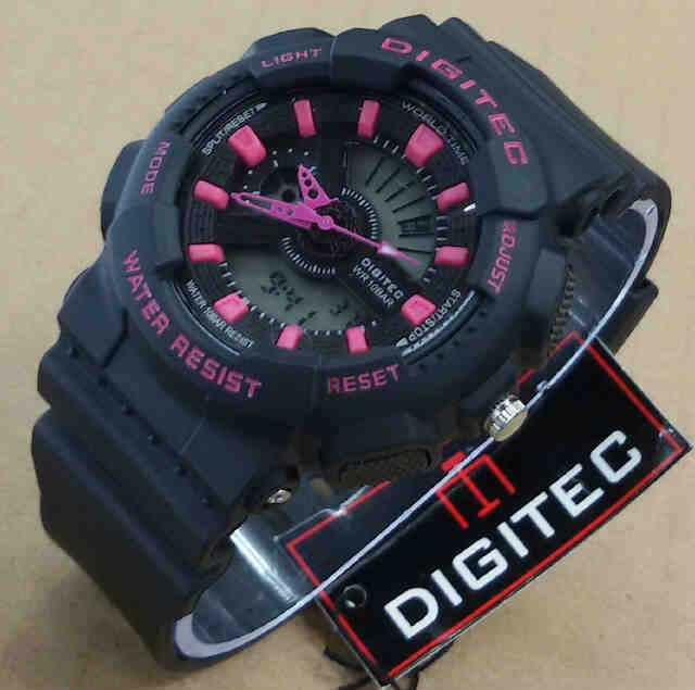 Digitec Jam Tangan Sport Dual Time Wanita Rubber Strap Dgs E073 Source · Jual DIGITEC LADIES