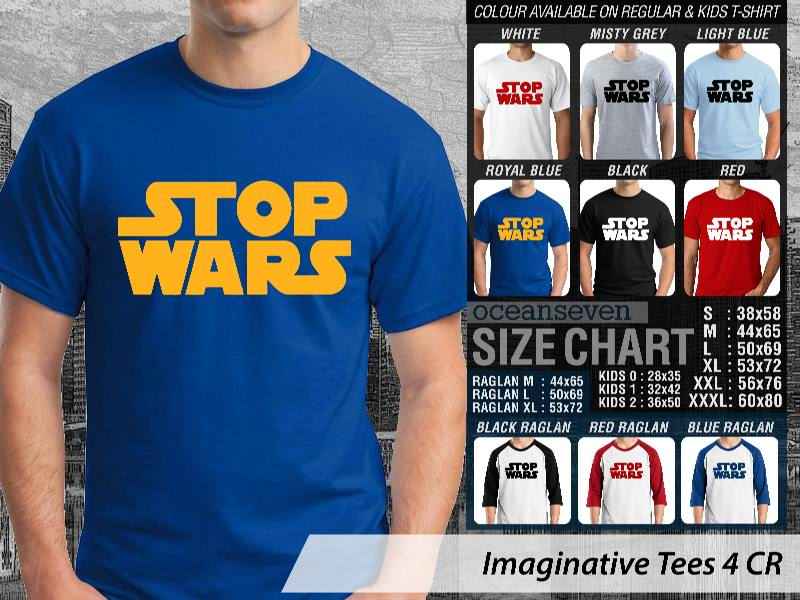 KAOS DISTRO OCEANSEVEN - STOP WARS LOGO KAOS DISTRO OCEANSEVEN - STOP WARS LOGO