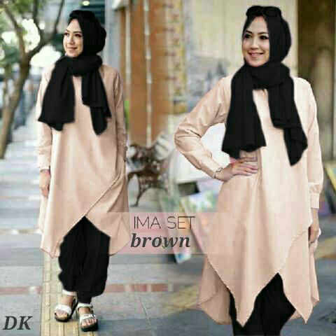 jual ima set jogger brown larissa butik jual ima set jogger brown larissa butik