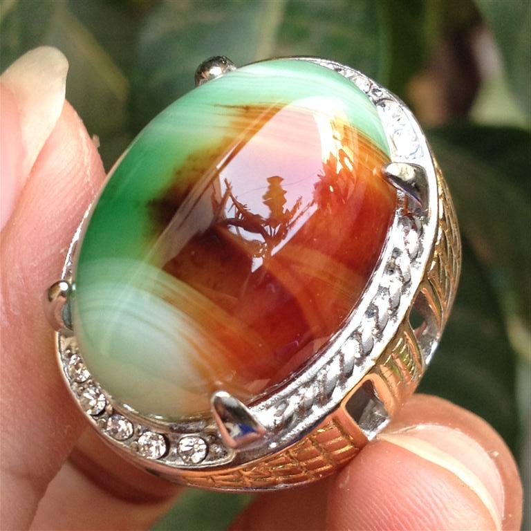 jual cincin batu akik pancawarna murah jumbo jv324 jual cincin batu akik pancawarna murah jumbo jv324