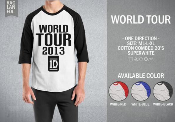 KAOS RAGLAN - WORLD TOUR MURAH | KAOS DISTRO MURAH | RABBANI DISTRO KAOS RAGLAN - WORLD TOUR MURAH | KAOS DISTRO MURAH | RABBANI DISTRO