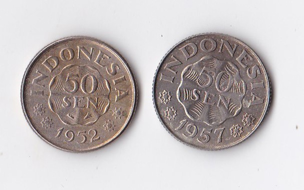 jual uang koin kuno lama 50 sen diponegoro 1952 1955 jual uang koin kuno lama 50 sen diponegoro 1952 1955