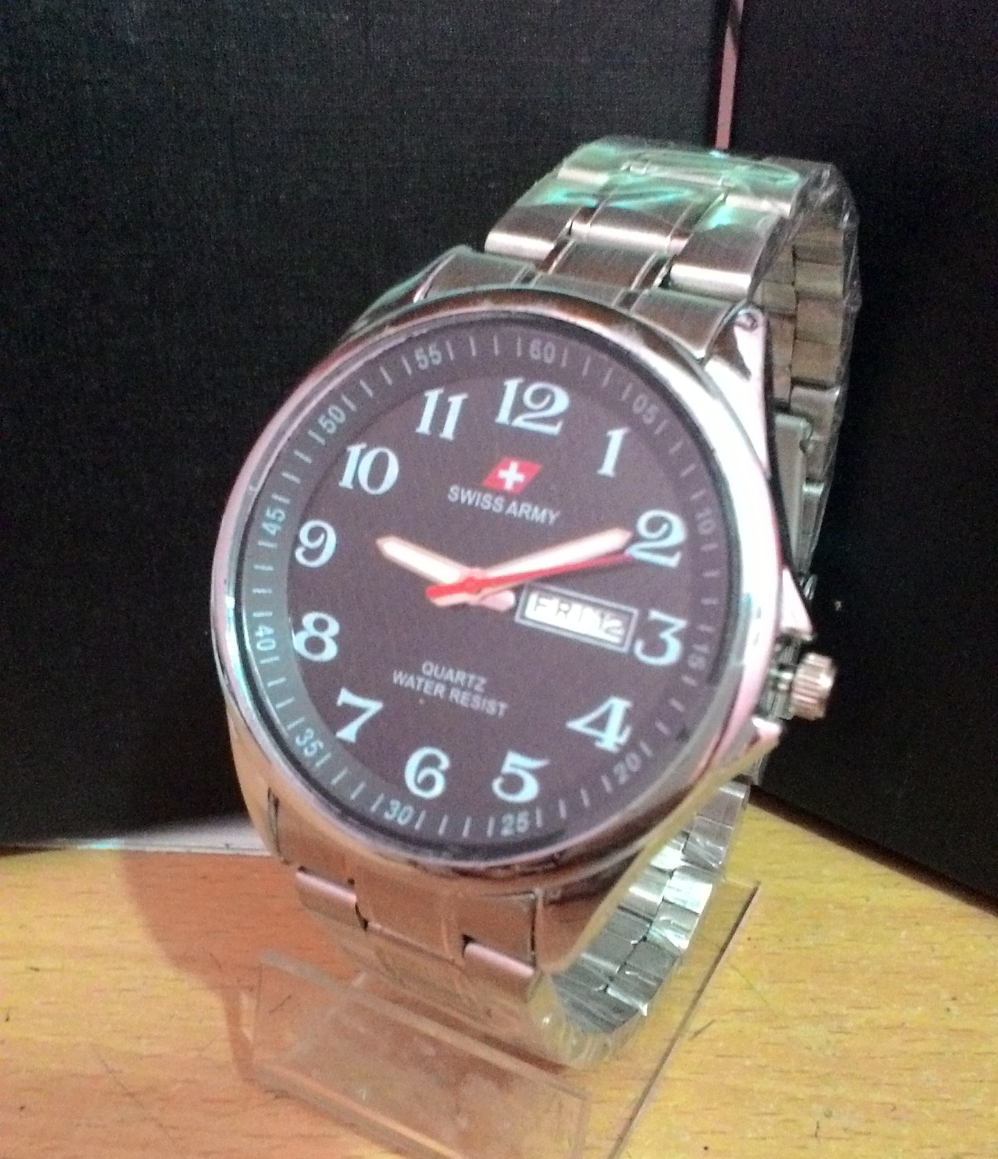 jual jam tangan cowok swiss army rantai swi 001 silver jual jam tangan cowok swiss army rantai swi 001 silver