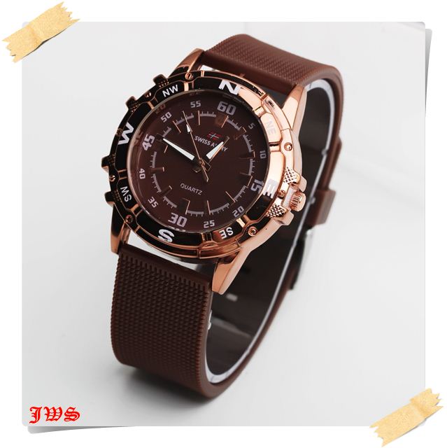 jual jam tangan cowok cewek swiss army brown rubber karet jual jam tangan cowok cewek swiss army brown rubber karet