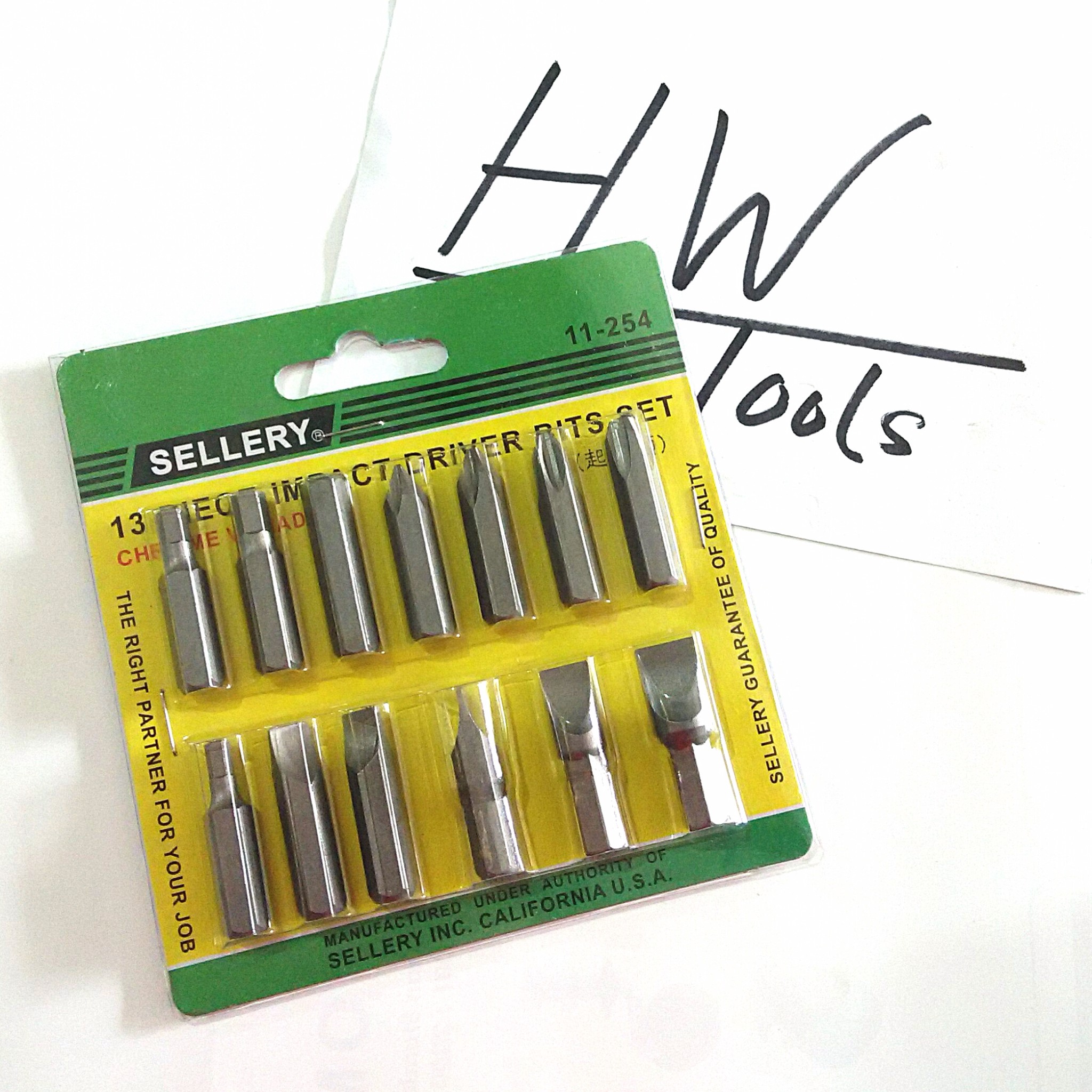 jual 13 pcs impact driver bits set mata obeng ketok sellery original grain id jual 13 pcs impact driver bits set mata obeng ketok sellery original grain id