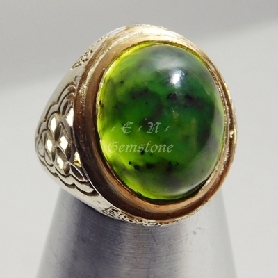 jual bn297 cincin batu akik nephrite jade giok lumut jual bn297 cincin batu akik nephrite jade giok lumut