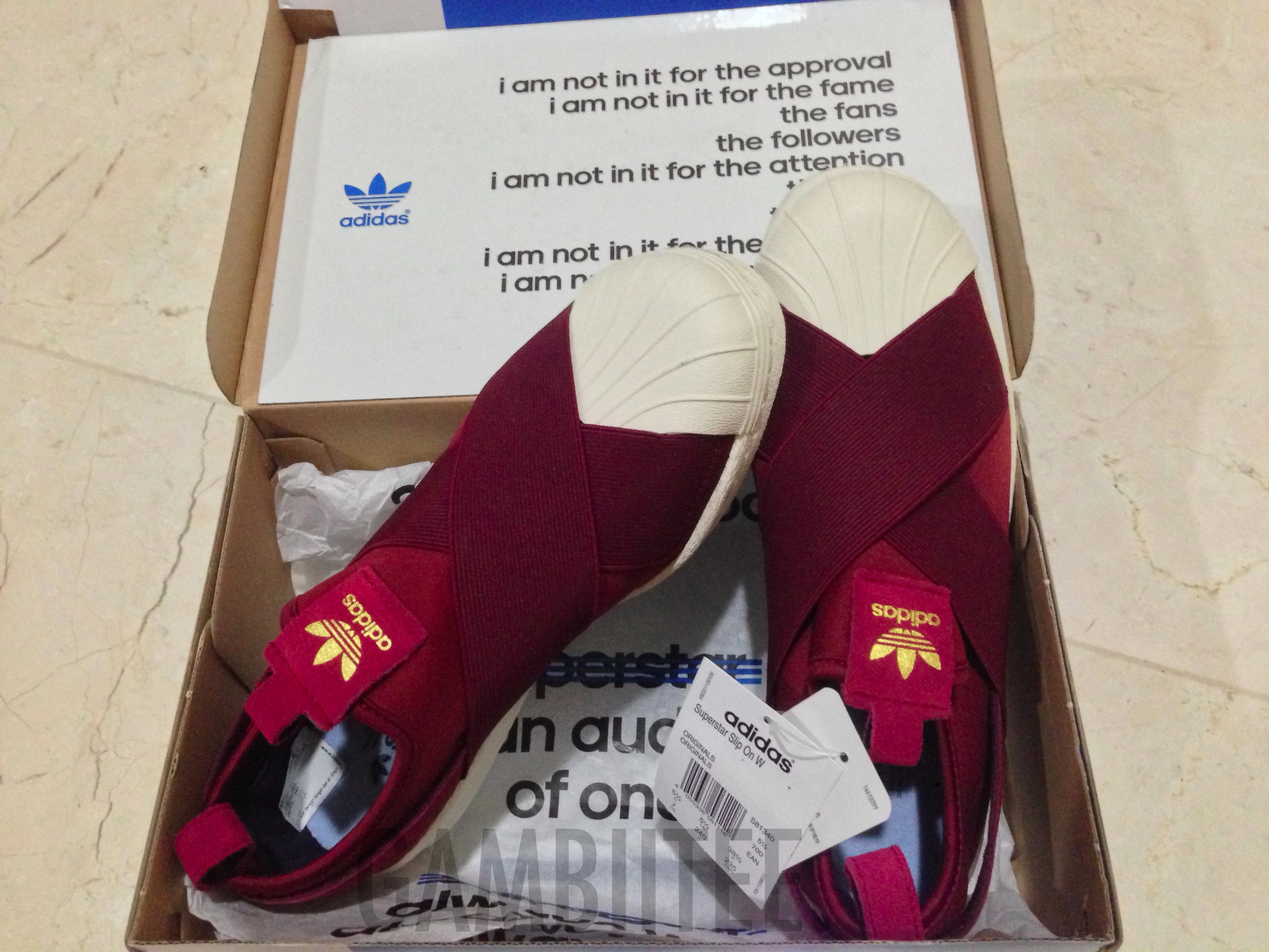 Adidas Superstar Slip On maron Adidas Superstar Slip On maron