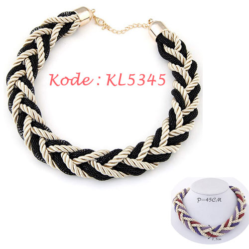 jual kalung fashion wanita hitam kl5345 akssoris jual kalung fashion wanita hitam kl5345 akssoris