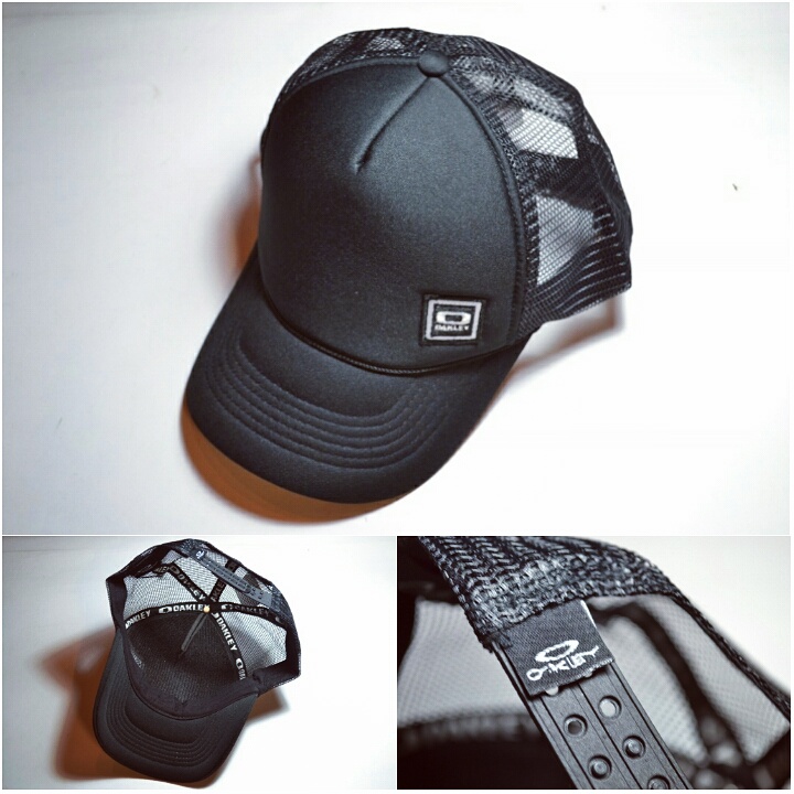 jual topi hats oakley trucker foam small logo black snick o jual topi hats oakley trucker foam small logo black snick o