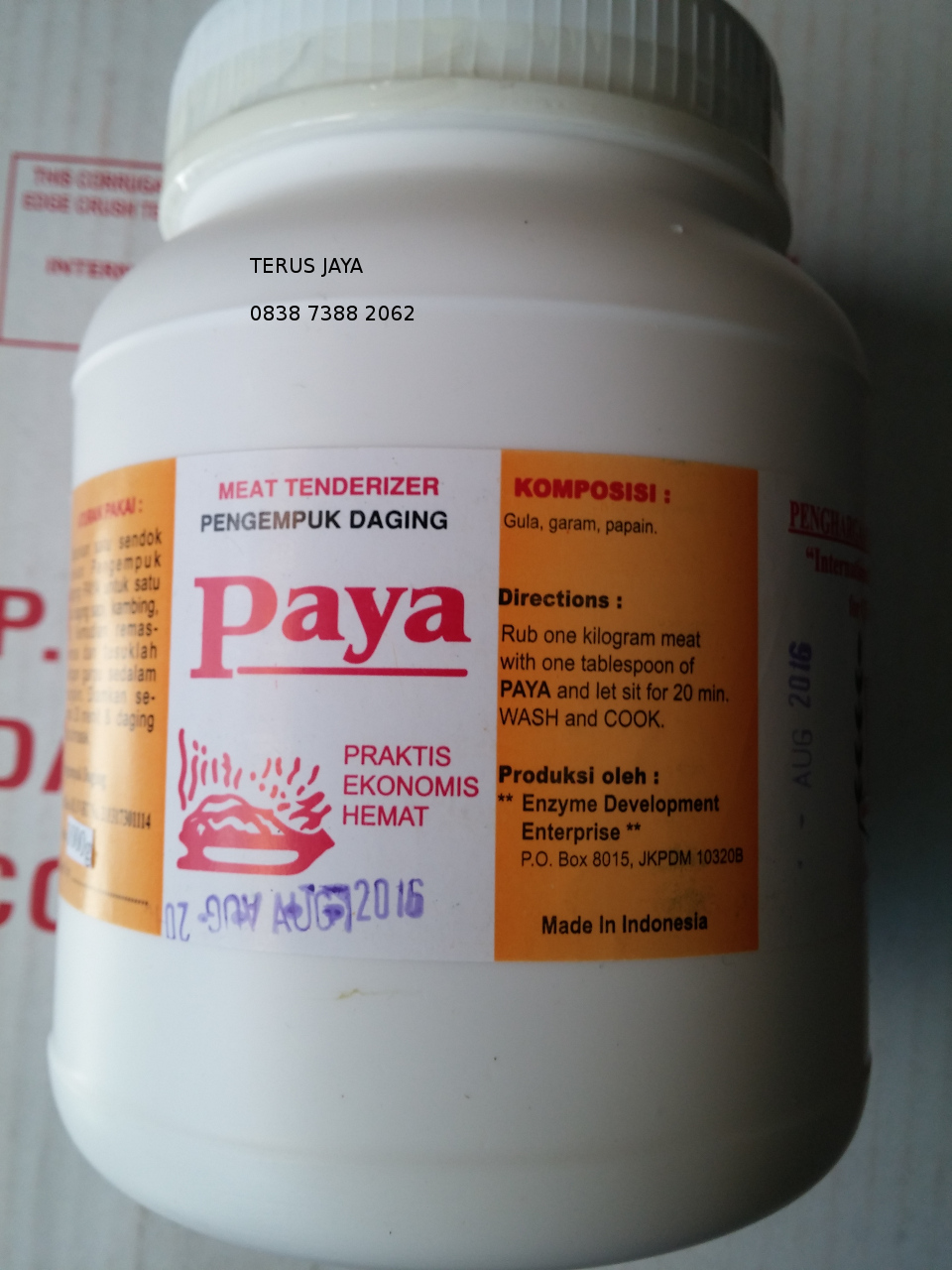 jual pengempuk daging paya 1 kg terus jaya as goh surono jual pengempuk daging paya 1 kg terus jaya as goh surono