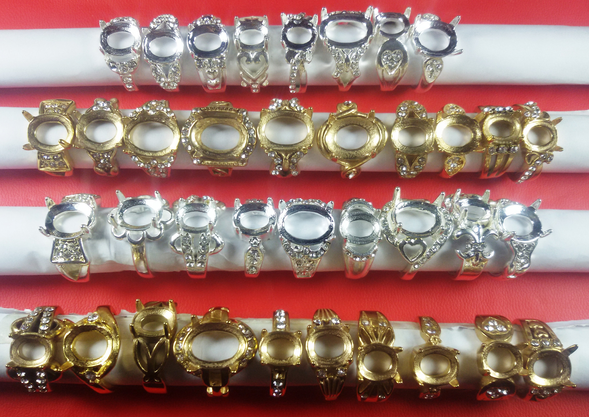 Jual Cangkang / Emban / Ikat Cincin Titanium Kombinasi 