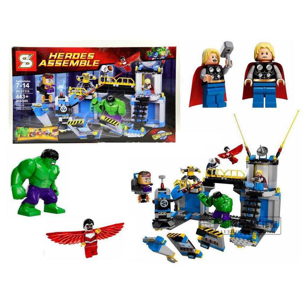 jual mainan blok block heroes assemble 443pcs seri sy319 jual mainan blok block heroes assemble 443pcs seri sy319