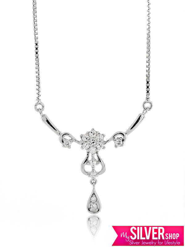 jual kalung silver 925 berlapis emas putih kyof09 jual kalung silver 925 berlapis emas putih kyof09