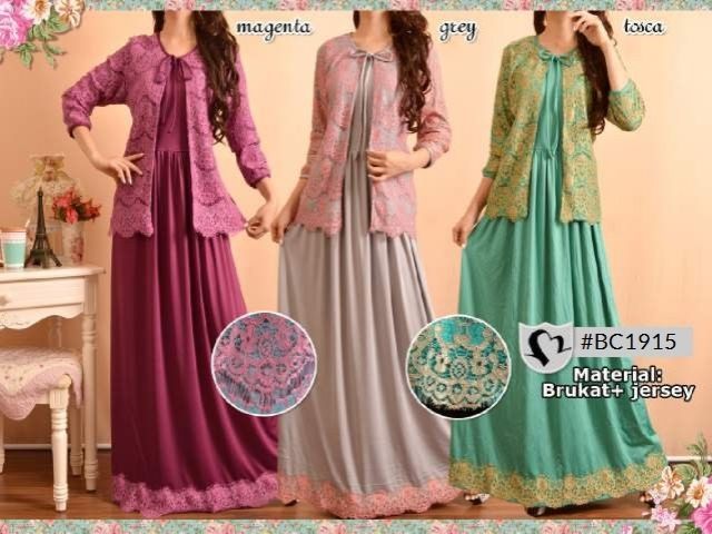 Gamis Outer Lace jual gamis outer lace bc1915 ria busana jakarta Gamis Outer Lace jual gamis outer lace bc1915 ria busana jakarta