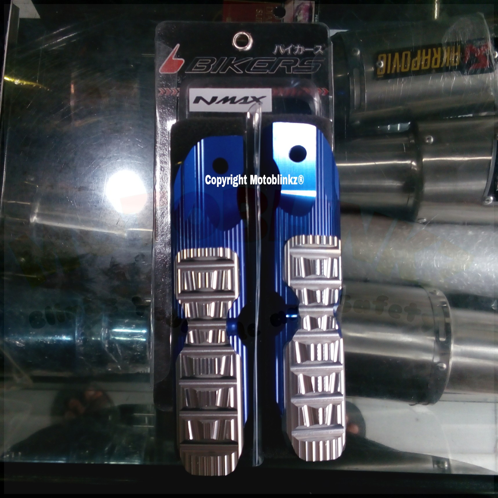 Jual Bikers Step Belakang Yamaha NMAX Biru MOTOBLINKZ Tokopedia