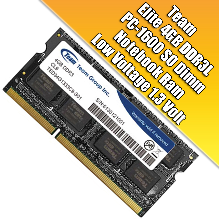 jual team elite 4gb ddr3 pc 1600 sodimm notebook ram low voltage wiensstore jual team elite 4gb ddr3 pc 1600 sodimm notebook ram low voltage wiensstore