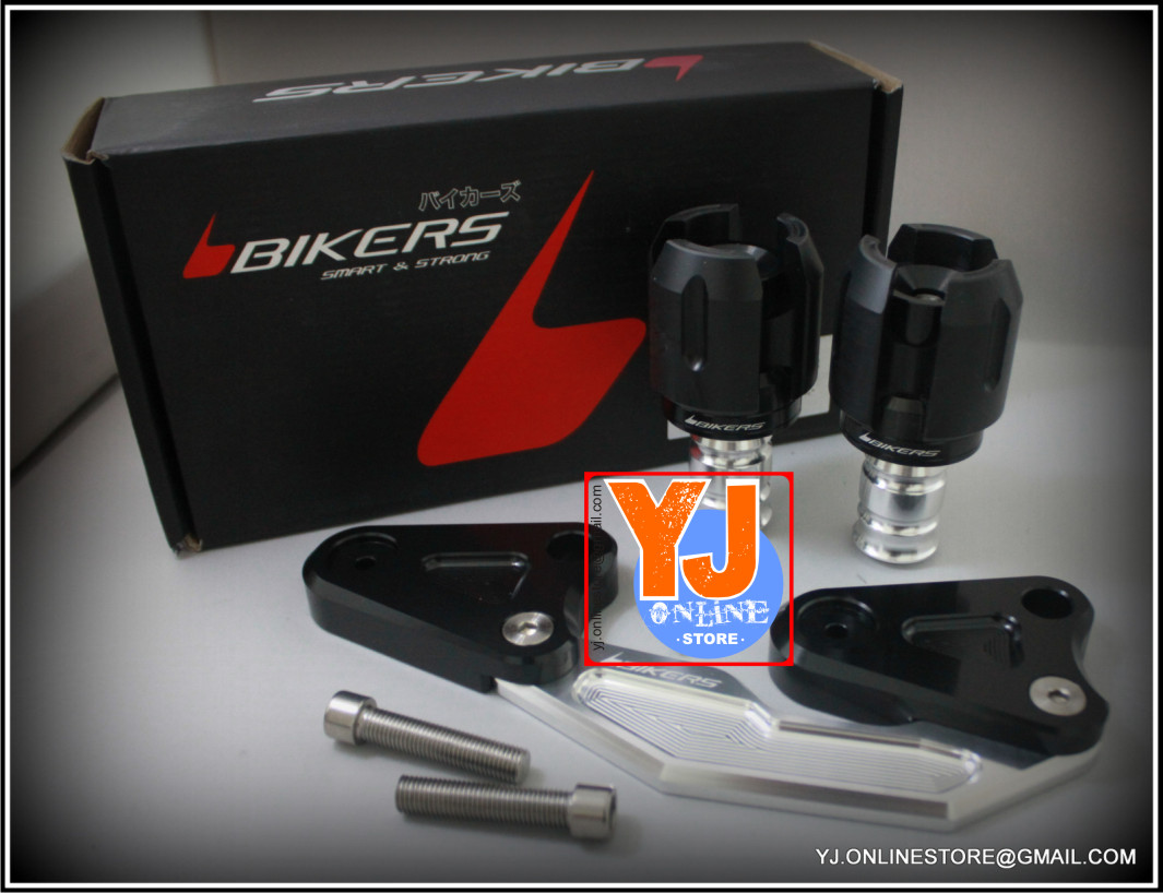Jual YAMAHA NMAX MUFFLER GUARD SLIDER KNALPOT BLACK MERK