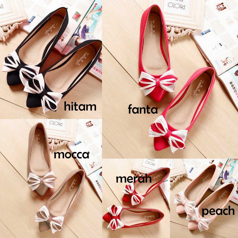 Jual ELRP12 Sepatu Sandal Wanita Flatshoes Pesta Flat Shoes Teplek Murah - Ragazza Store | Tokopedia