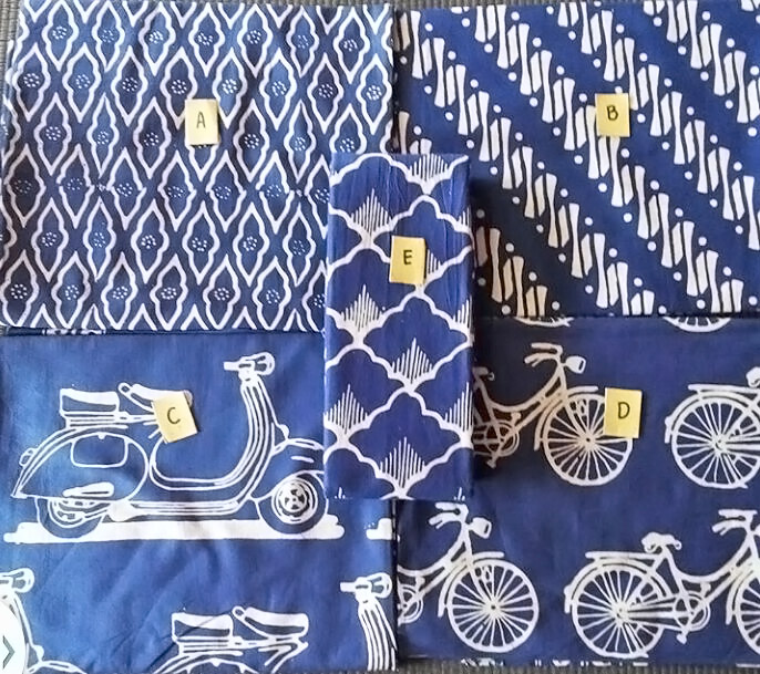 jual kain batik halus cap garutan jawa barat blue biru jual kain batik halus cap garutan jawa barat blue biru