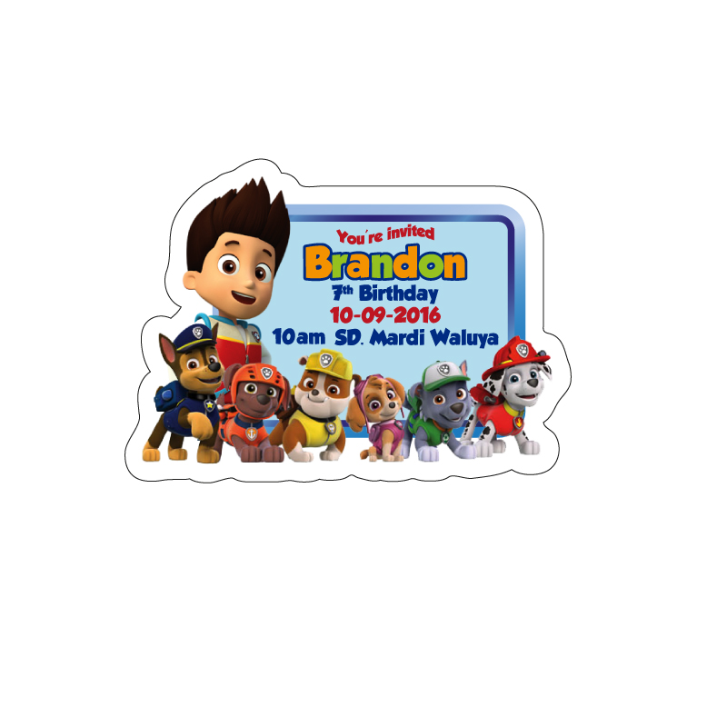 jual kartu undangan ulang tahun bentuk karakter paw patrol brandons house jual kartu undangan ulang tahun bentuk karakter paw patrol brandons house