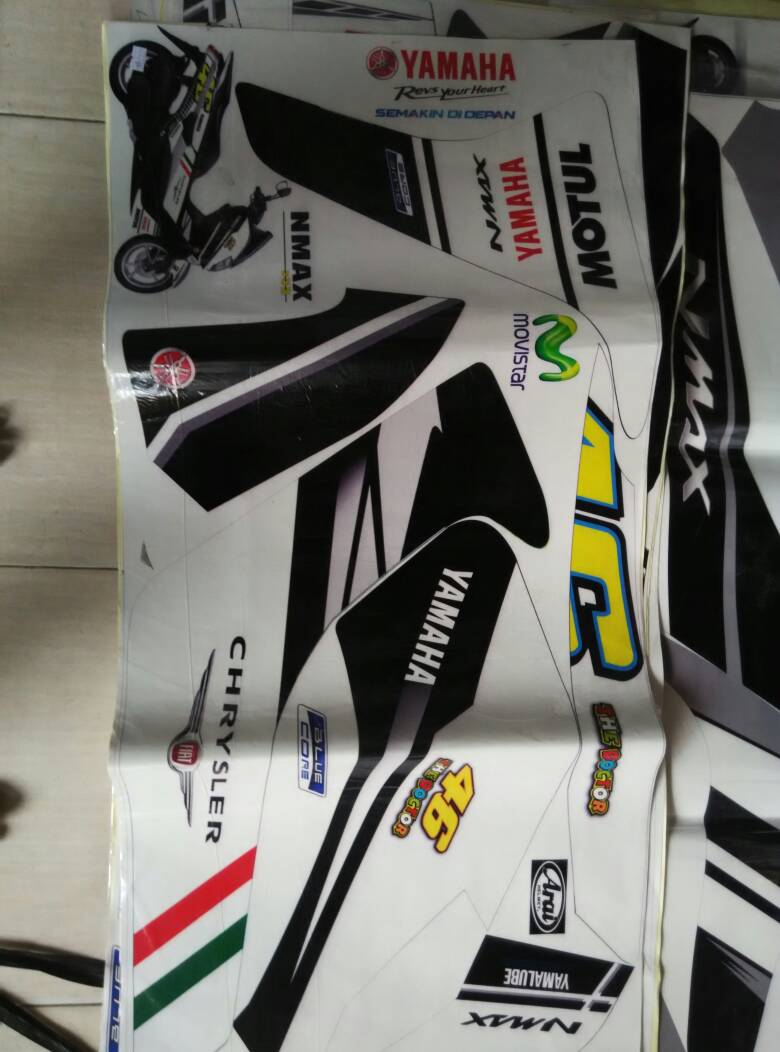 Jual Striping Variasi Yamaha Nmax 46 Black Quinnel Sport Tokopedia