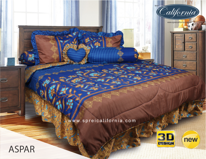 Jual Bedcover California Disperse Uk.180 X 200 Motif Aspar - J.A. Store 7788 |
