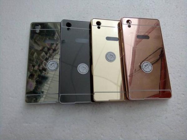 Infinix Hot Note X551 Aluminium Metal Bumper Mirror Hard Back Case