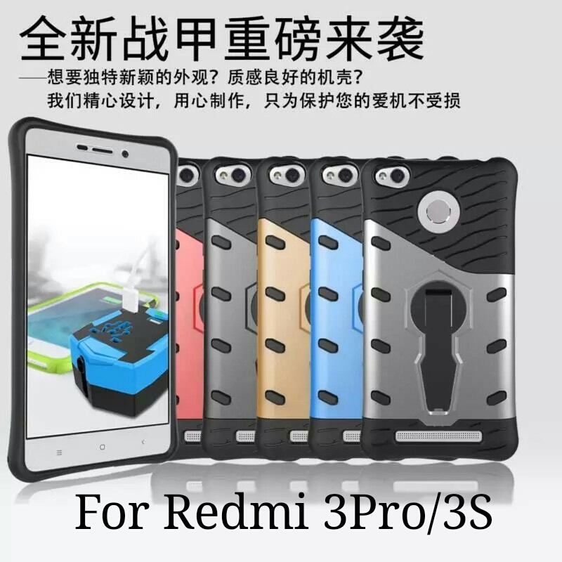 Jual Case Slim Armor 360 Xiaomi Redmi 3 Pro / 3S Robot Ironman Stand - SDK Shop | Tokopedia