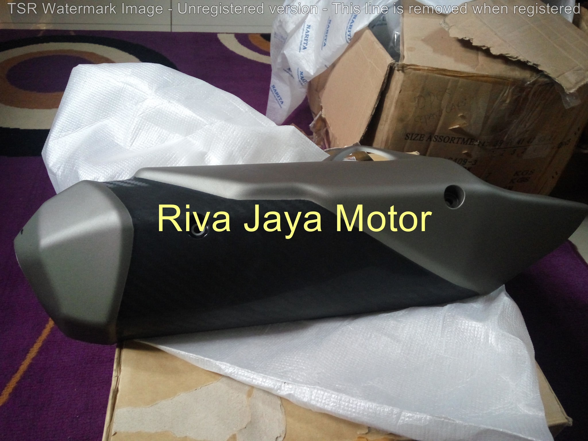 Jual AKSESORIS COVER PELINDUNG KNALPOT YAMAHA NMAX Riva Jaya