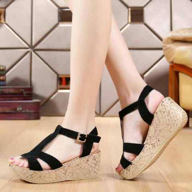 ... Terbaru Source · Jual Jual Sepatu Wedges Murah GWS 918 HITAM Anggun Shoes Tokopedia Source Jual Sandal wanita