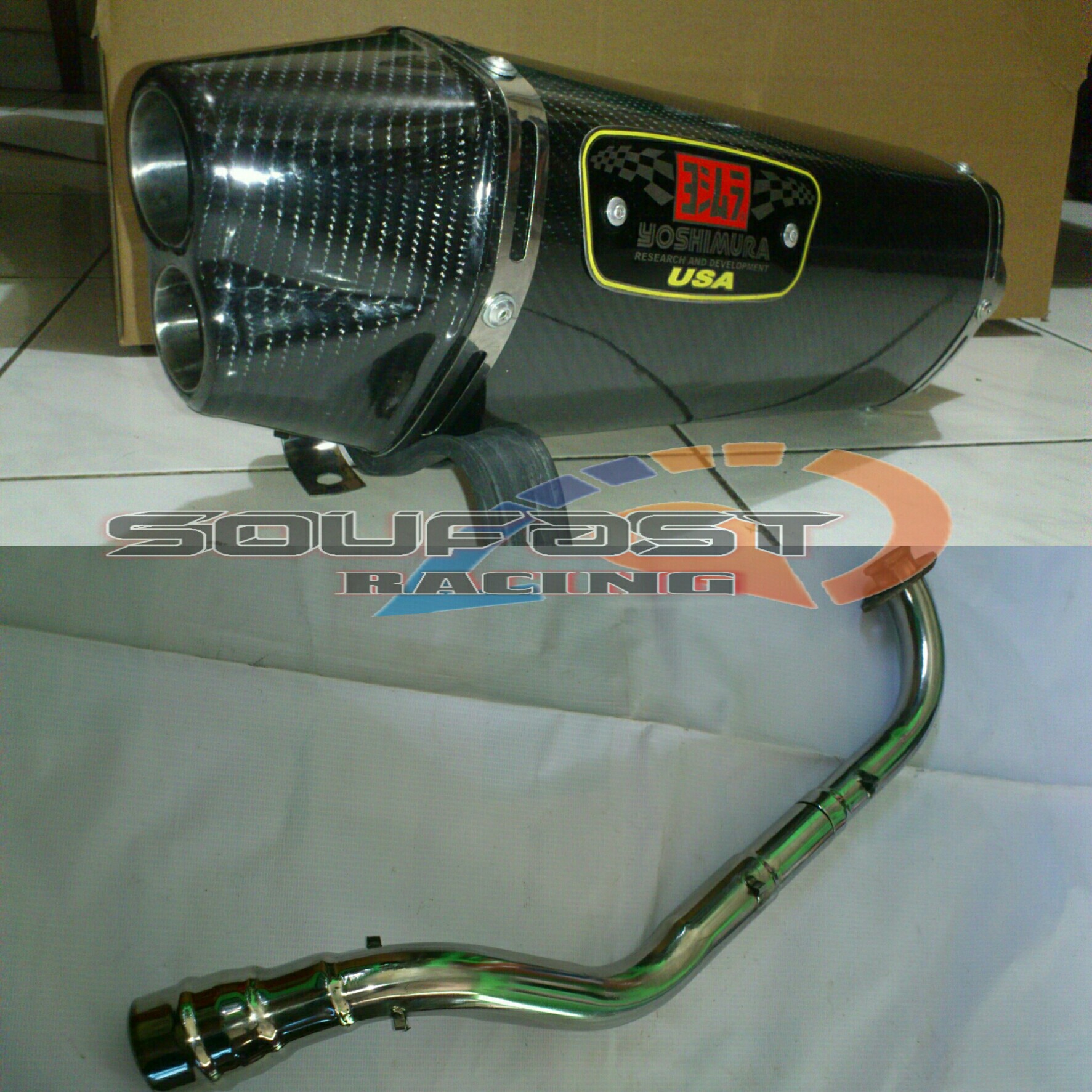 Jual Knalpot Racing Nmax Fullsystem Yoshimura R77 2lubang