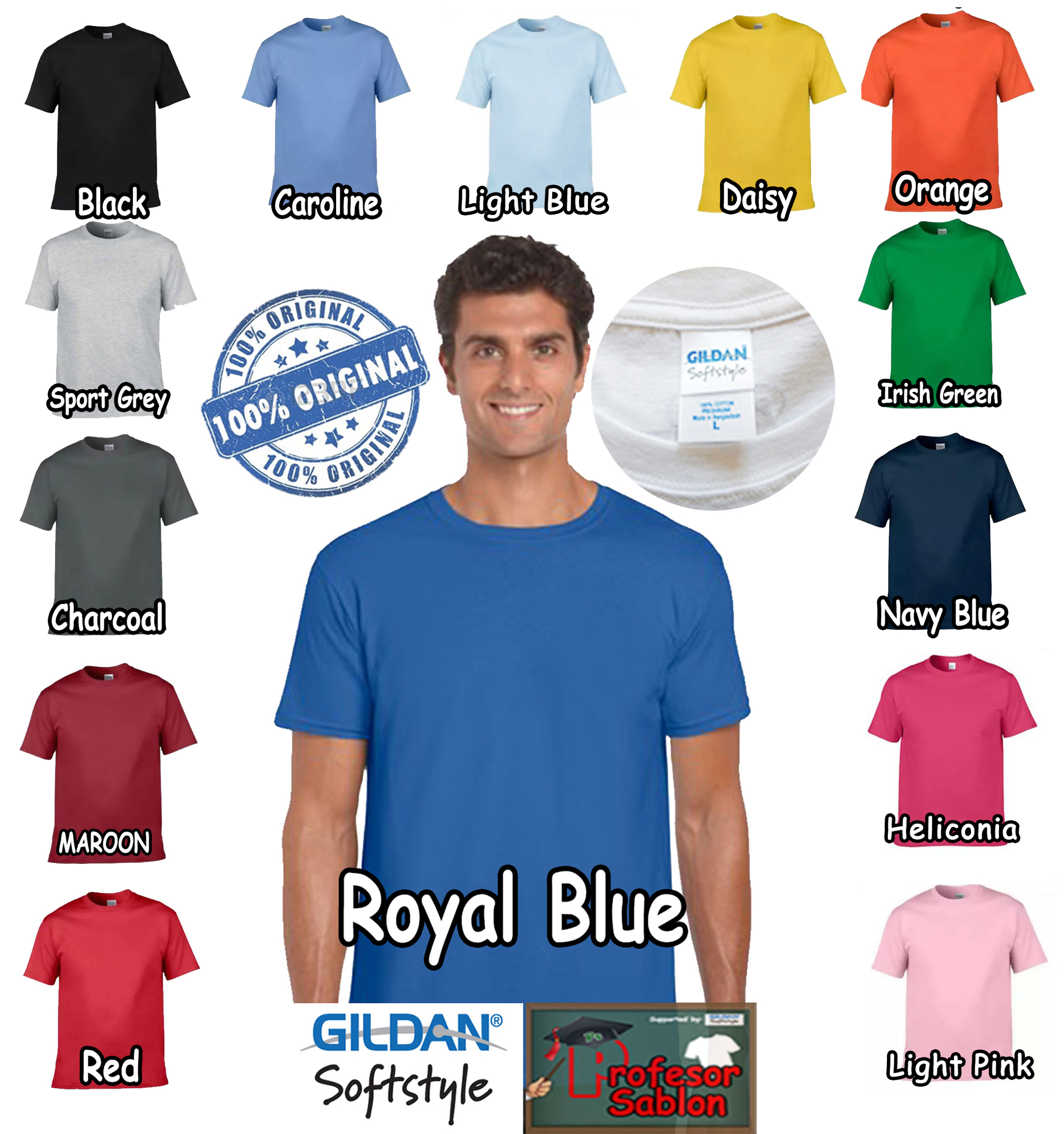 jual kaos gildan polos softstyle 63000 profesor sablon jual kaos gildan polos softstyle 63000 profesor sablon