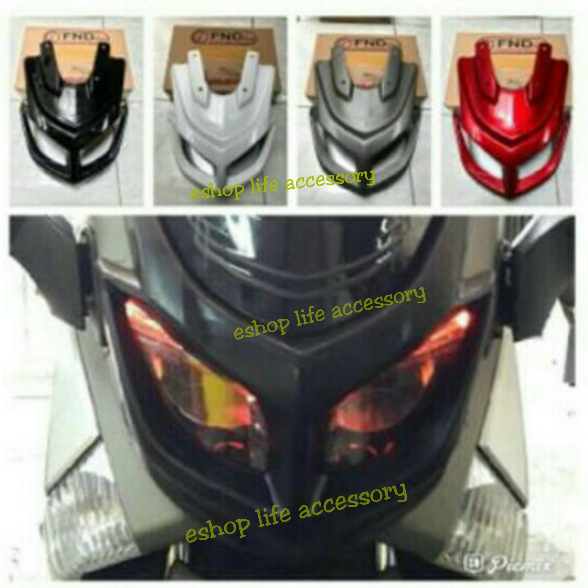 Jual Cover Lampu Lis Headlamp Nmax Tameng Depan Nmax Aksesoris