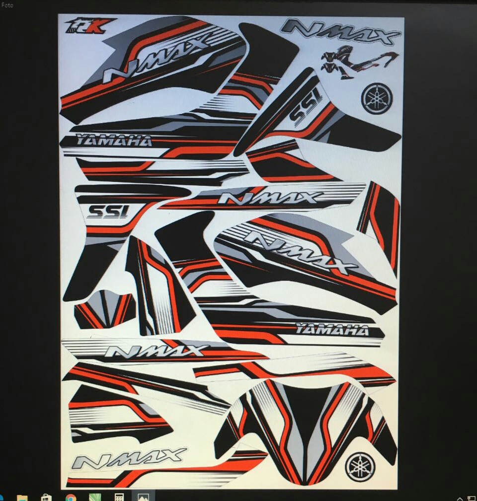 Jual Sticker Striping Full Body NMAX Rumah Kreatif Bandung