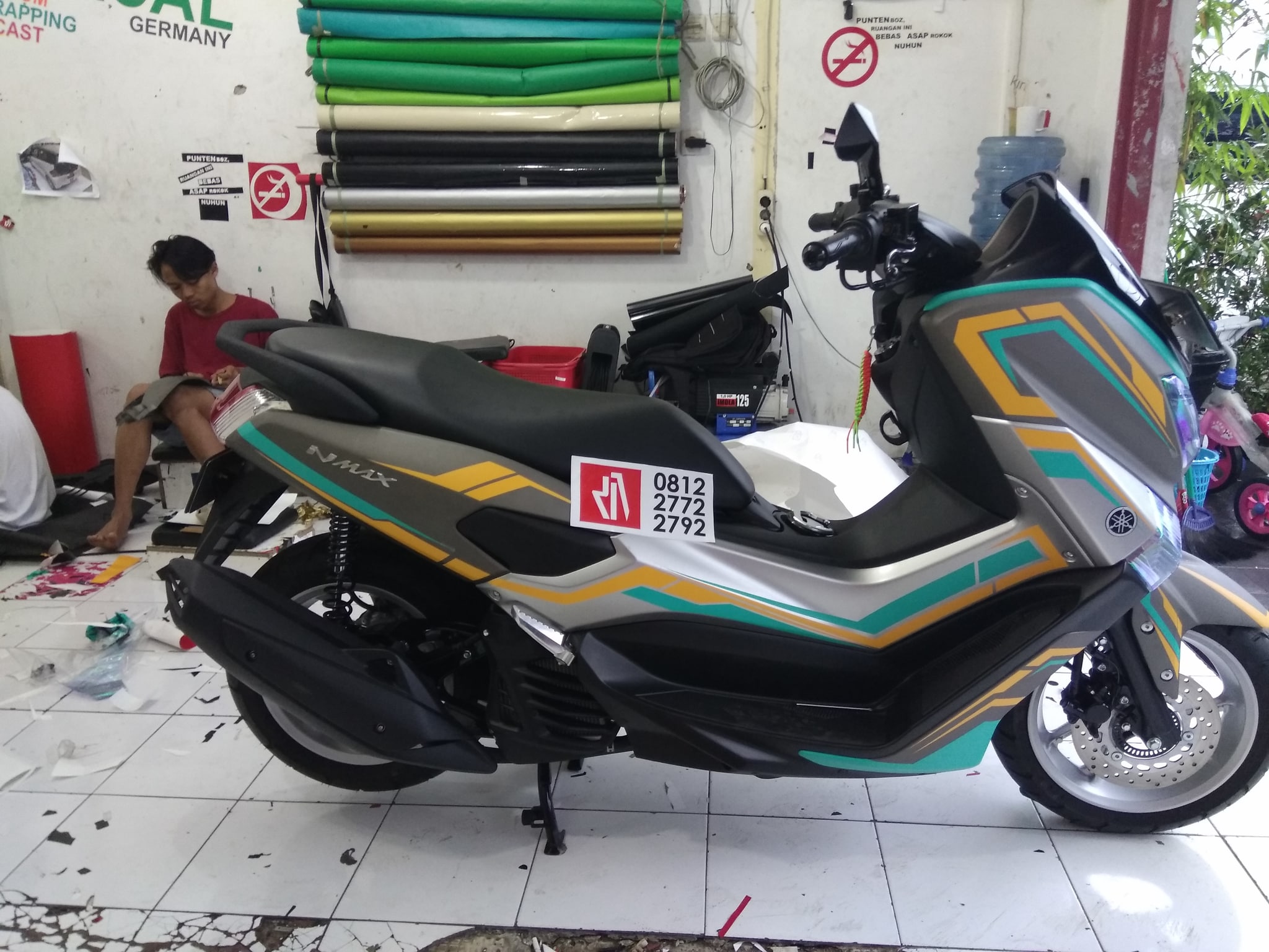 Jual Mangele Stiker Nmax Wrapping Dan Cutting Garis Sticker