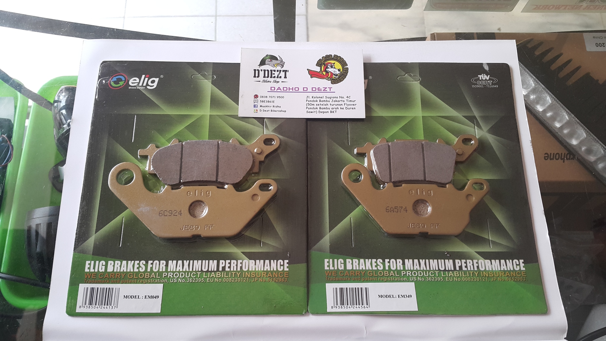 Jual Elig Kampas Rem Nmax Sepasang Ddeztbikersshop Tokopedia