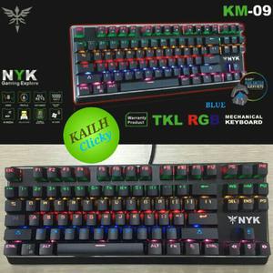 jual keyboard gaming mechanical nyk km 09 km09 blue jual keyboard gaming mechanical nyk km 09 km09 blue