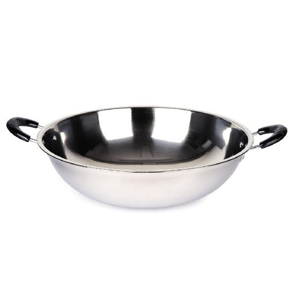 Home Line Wajan / Pengorengan Stainless 38 cm - Silver