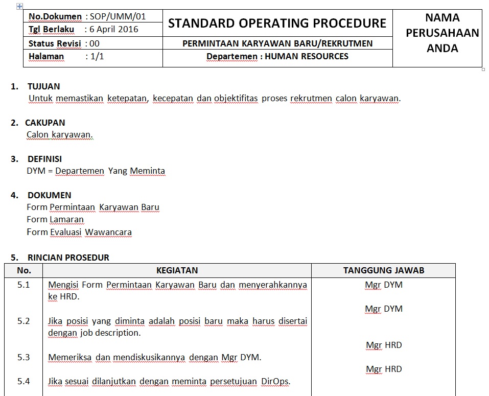 jual sop hrd perusahaan flowchart formulir primadona listrik jual sop hrd perusahaan flowchart formulir primadona listrik