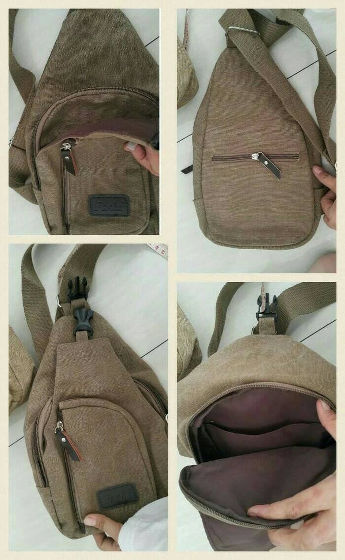 jual tas slempang slingbag waistbag kanvas simple stylish jual tas slempang slingbag waistbag kanvas simple stylish