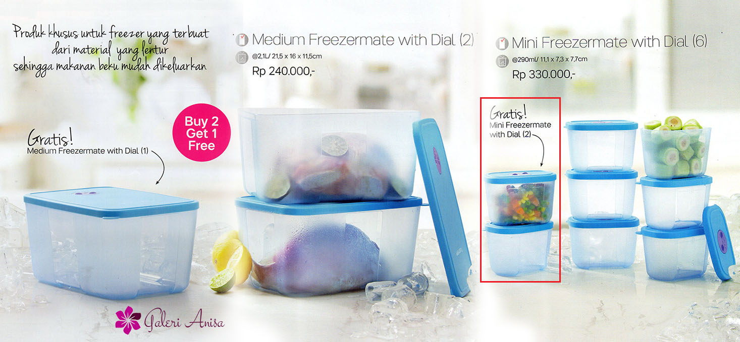 Jual mini freezermate with dial tupperware barokah family shop Tokopedia .