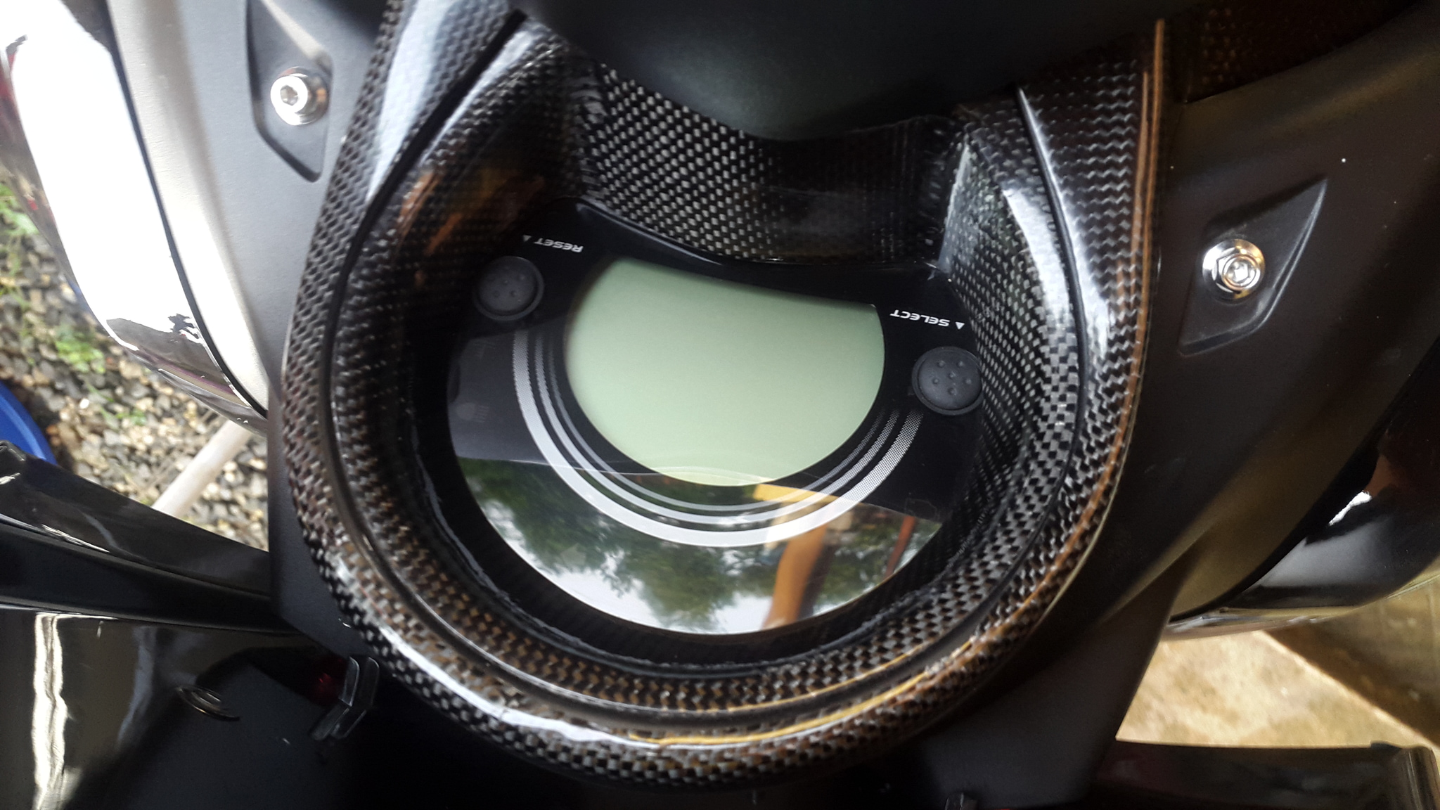 Jual Cover SpeedoMeter Yamaha NMax Carbon Kevlar Sjm Body Cover