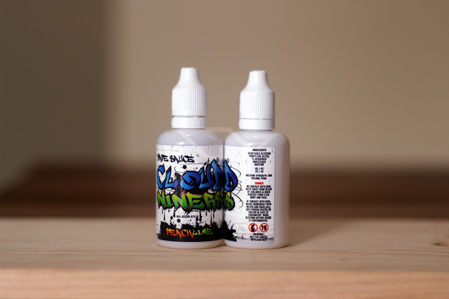 Jual CLOUD NINERS PeachLime Liquid 55ml 3mg | Cloudniners CN Vape Juice - Grand Vapour |