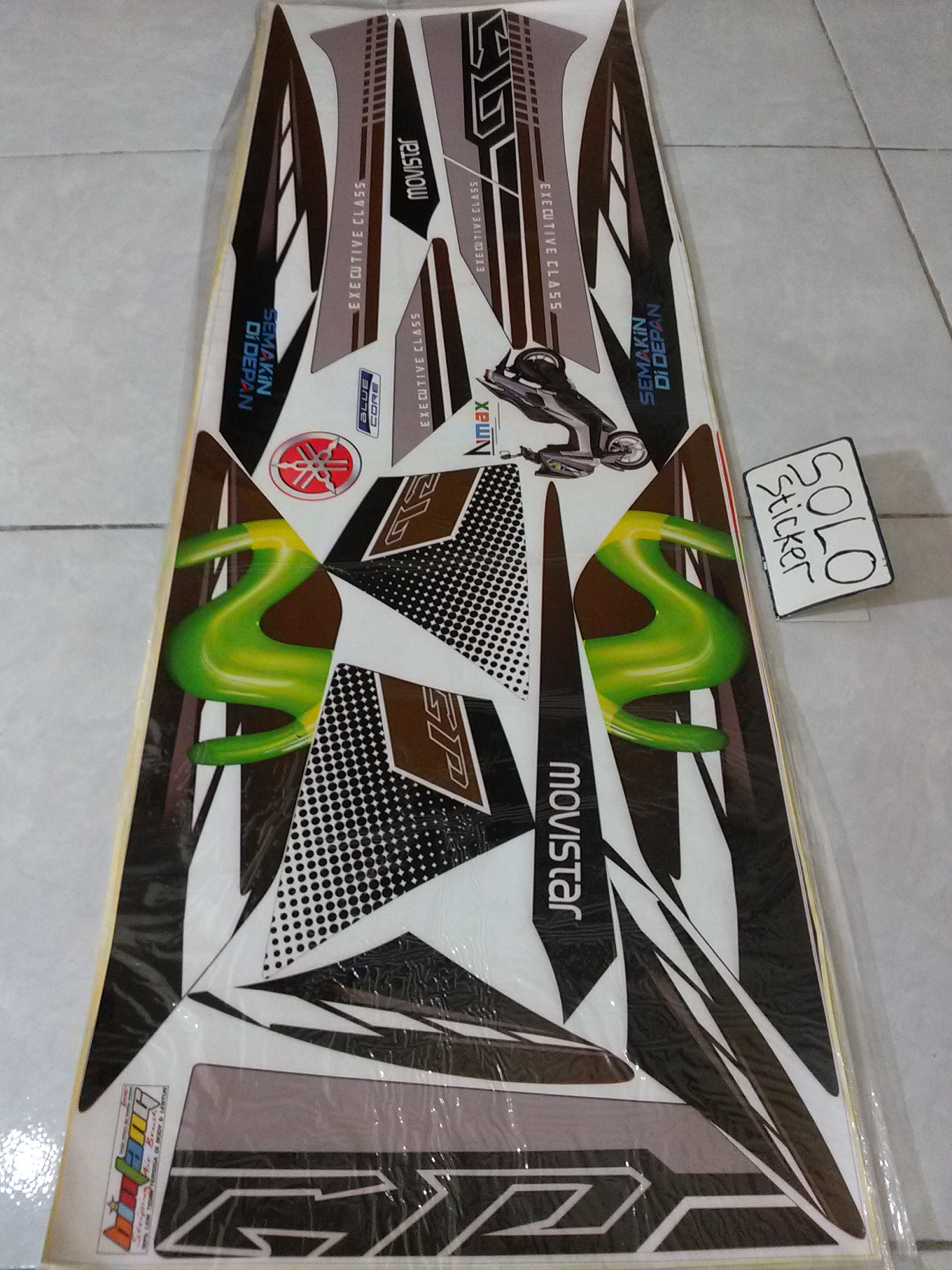 Jual Striping Sticker Lis Motor Yamaha N Max Moviestar Hitam