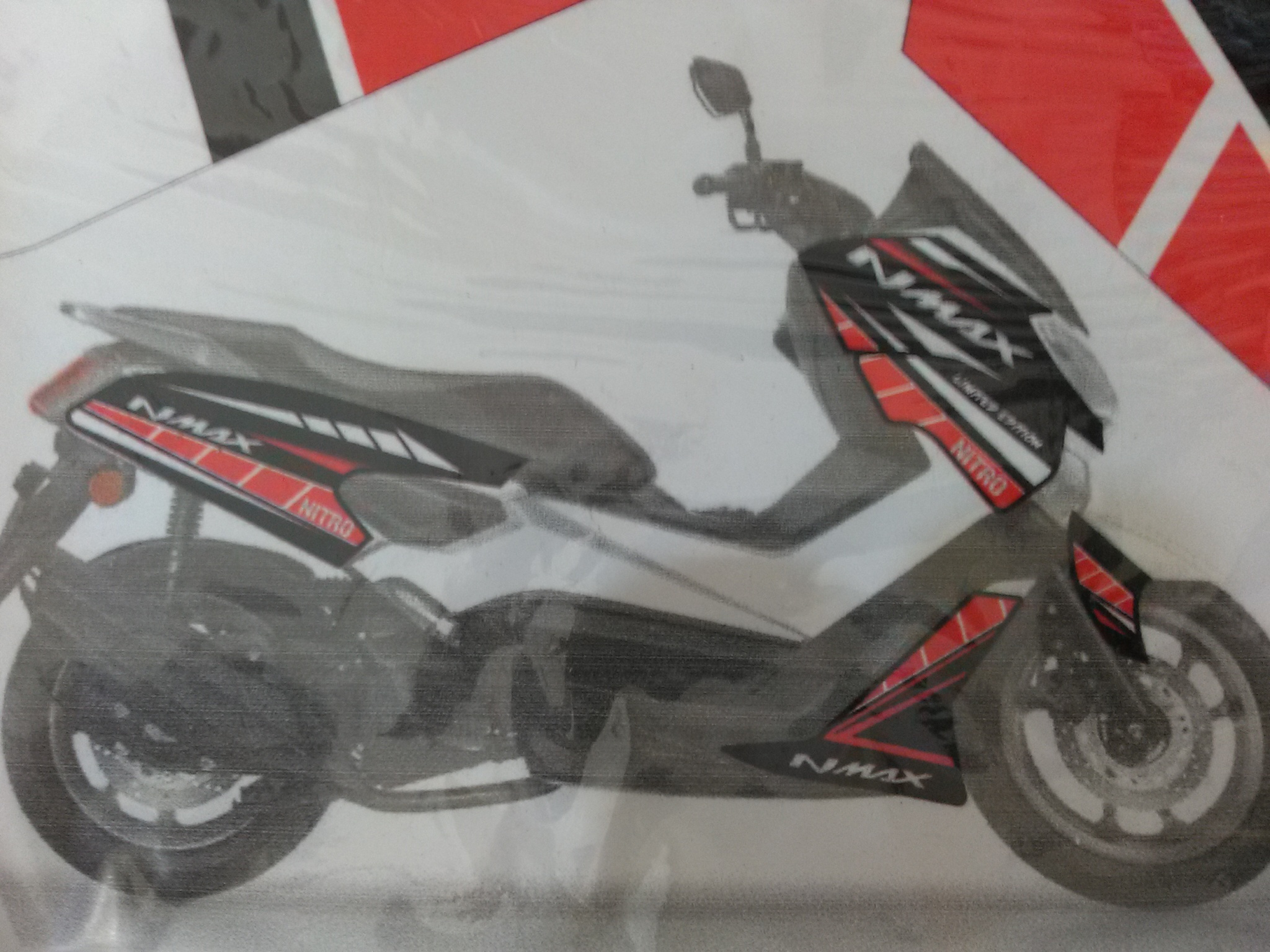 Jual Striping Sticker Lis Motor Yamaha N Max Grafis Hitam Solo