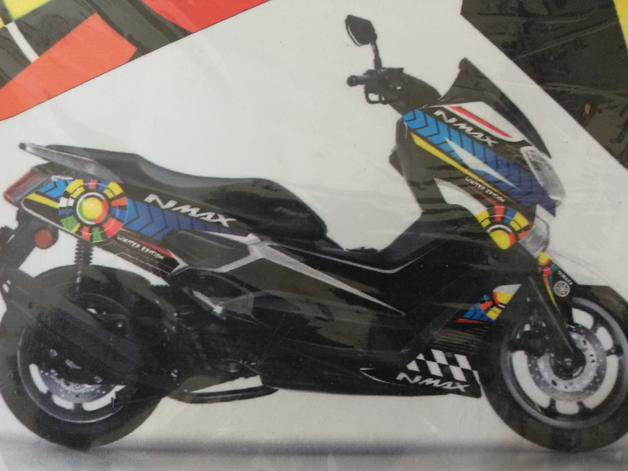 Jual Striping Sticker Lis Motor Yamaha N Max Limited Biru Solo