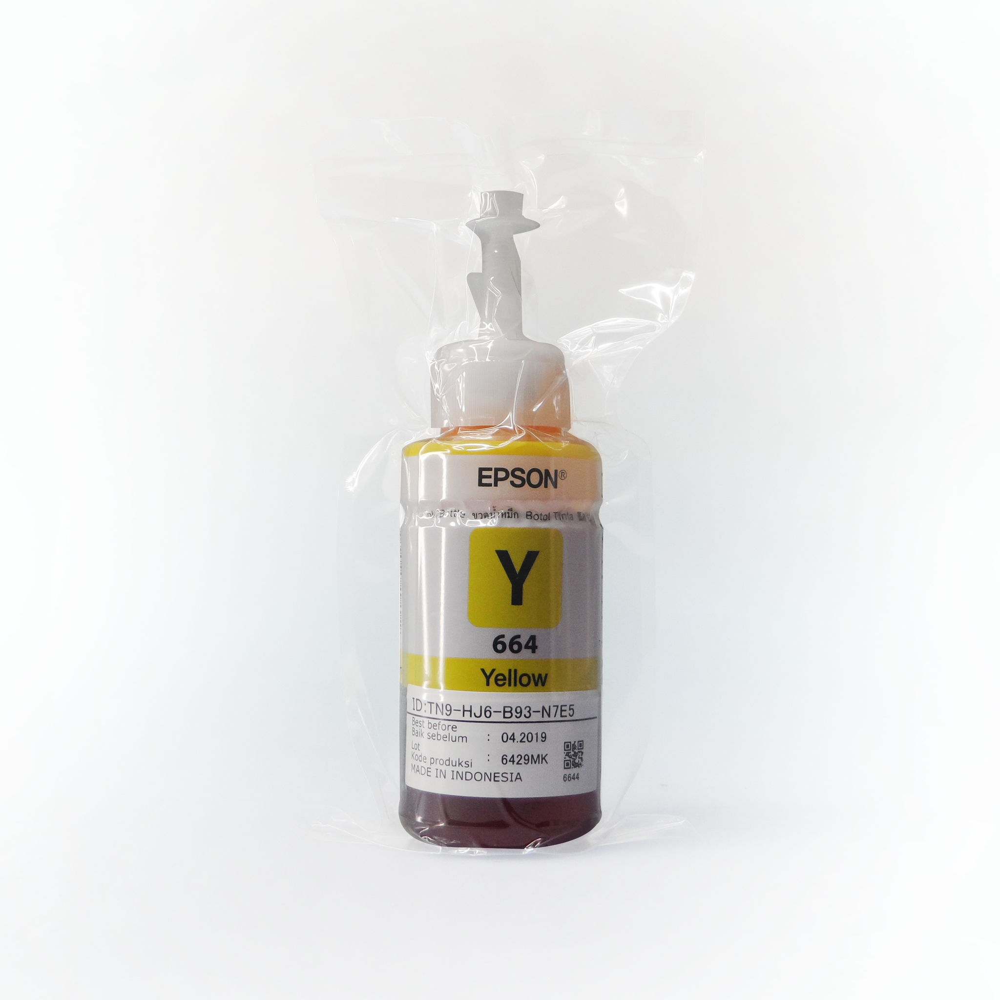 Tinta Epson L-series 664 Yellow Original Untuk Printer L100,L200,L350