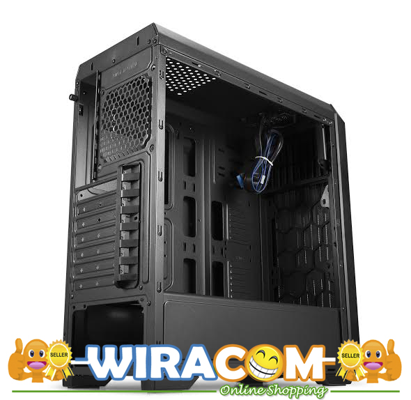 Jual CUBE GAMING JEZEN BLACK Full Acrylic Window 12CM cube gaming jezen black full acrylic window 12cm red led fan