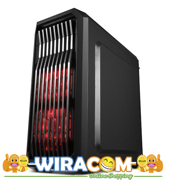 Jual CUBE GAMING JEZEN BLACK Full Acrylic Window 12CM cube gaming jezen black full acrylic window 12cm red led fan