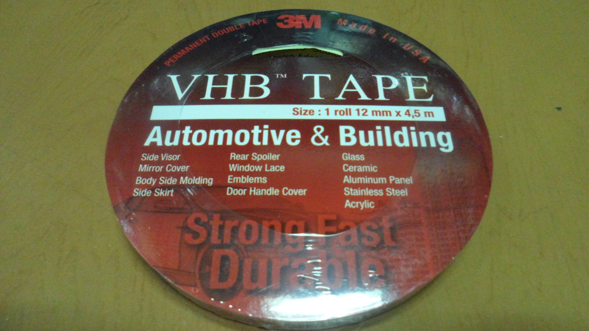 Harga Double Tape 3M VHB 4900 uk 12mm x 4.5m